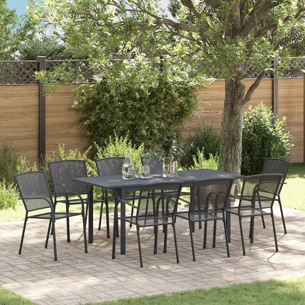 Set da Pranzo per Giardino 9 pcs Antracite 3378813