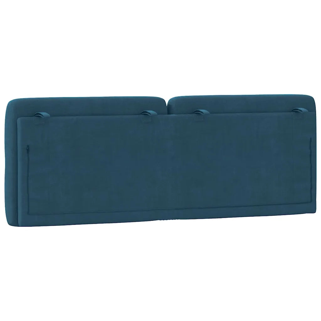 Cuscino Testiera Blu 120 cm in Velluto CFW8710158