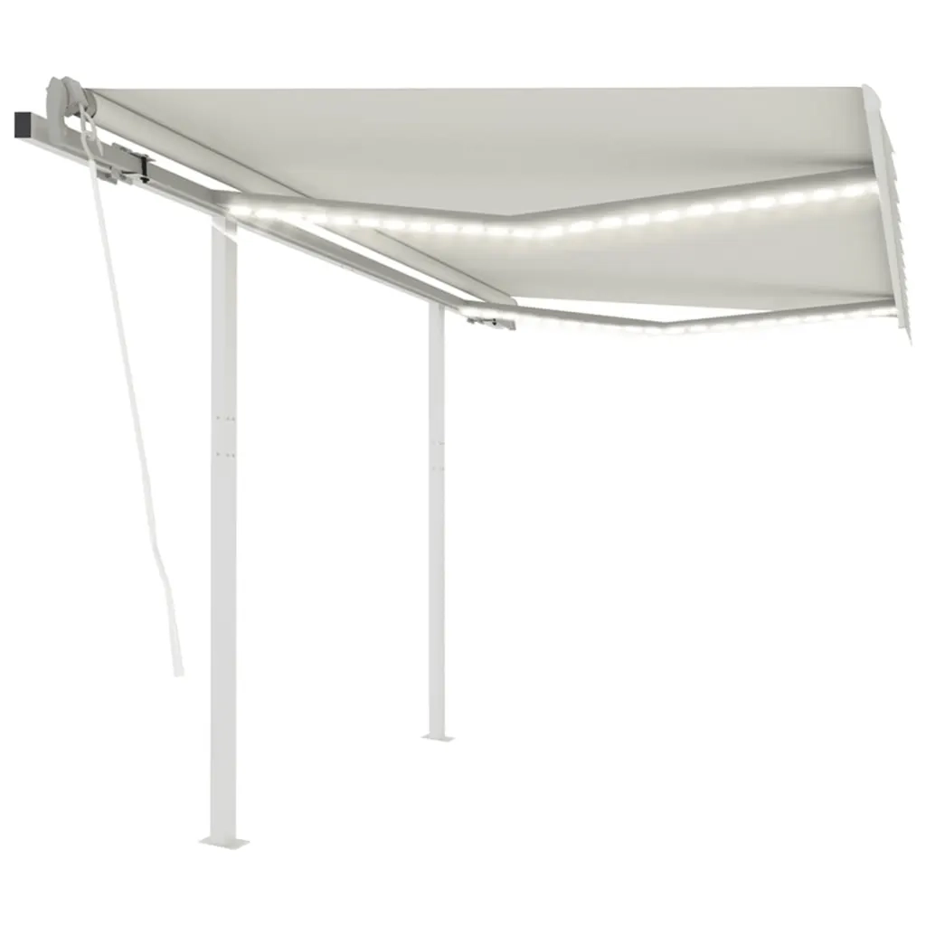 Tendada Sole Automatica Sensore Vento e LED 3,5x2,5 m Cremacod mxl 96683