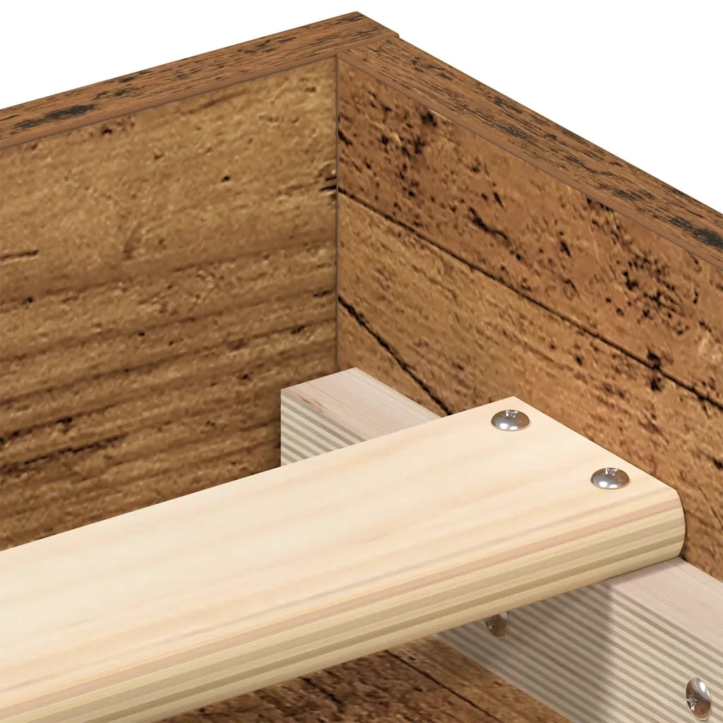 Giroletto senza Materasso Legno Antico 75x190 cm in Truciolato 3329309