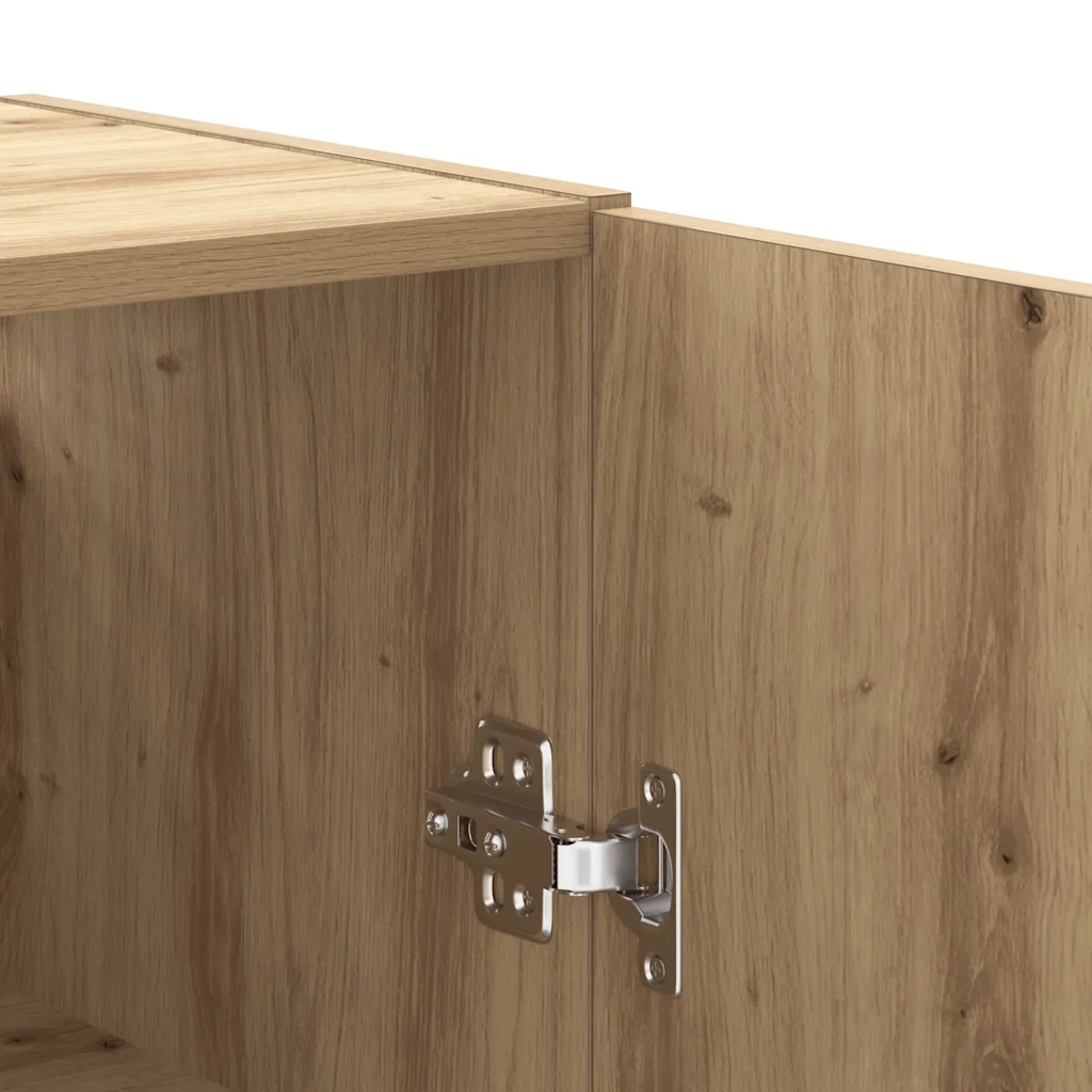 Mobile a Parete Rovere Artigianale 69,5x34x90 cm 857295