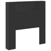Testiera | Testata Nero 100 x 16,5 x 103,5 cm Legno multistrato