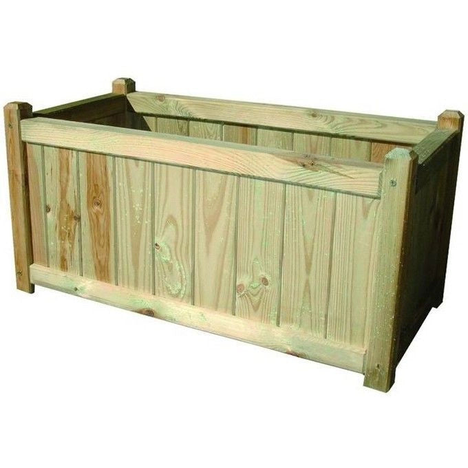 Vigor Fioriera Rettangolare Cipro in Legno 80X40 cm