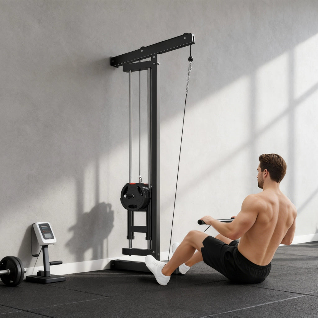 Rowing Machine per Allenamento ¨C Zephmum ¨C Acciaio Nero da Parete