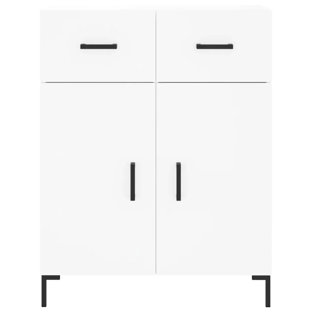 Buffet credenza cassettiera mobiletto mobile contenitore organizer cucina soggiorno salotto alto 69,5 x 34 x 180 cm legno ingegnerizzato bianco 02_0032749