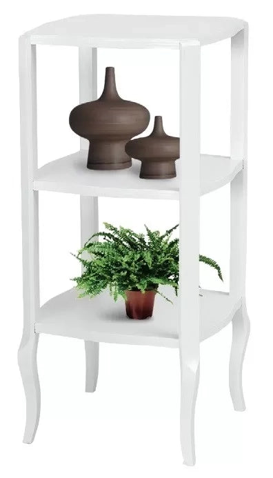 Libreria laccato bianco in legno 2 vani  36x36x79 - Mobili 2G