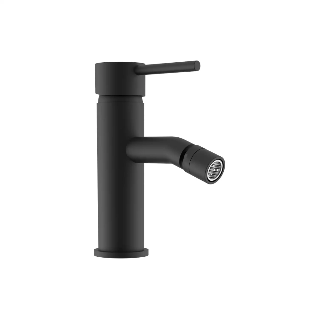 Set miscelatore lavabo e bidet senza scarico in ottone nero opaco | Ava