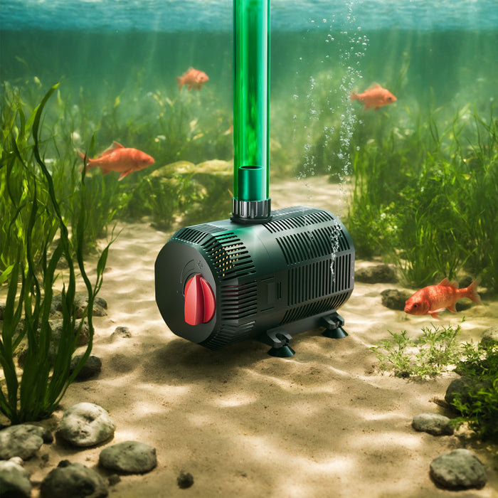 CQB-2500 SuperECO Pompa da laghetto 45W 2700 l/h, con regolatore di flusso, per circolazione acqua