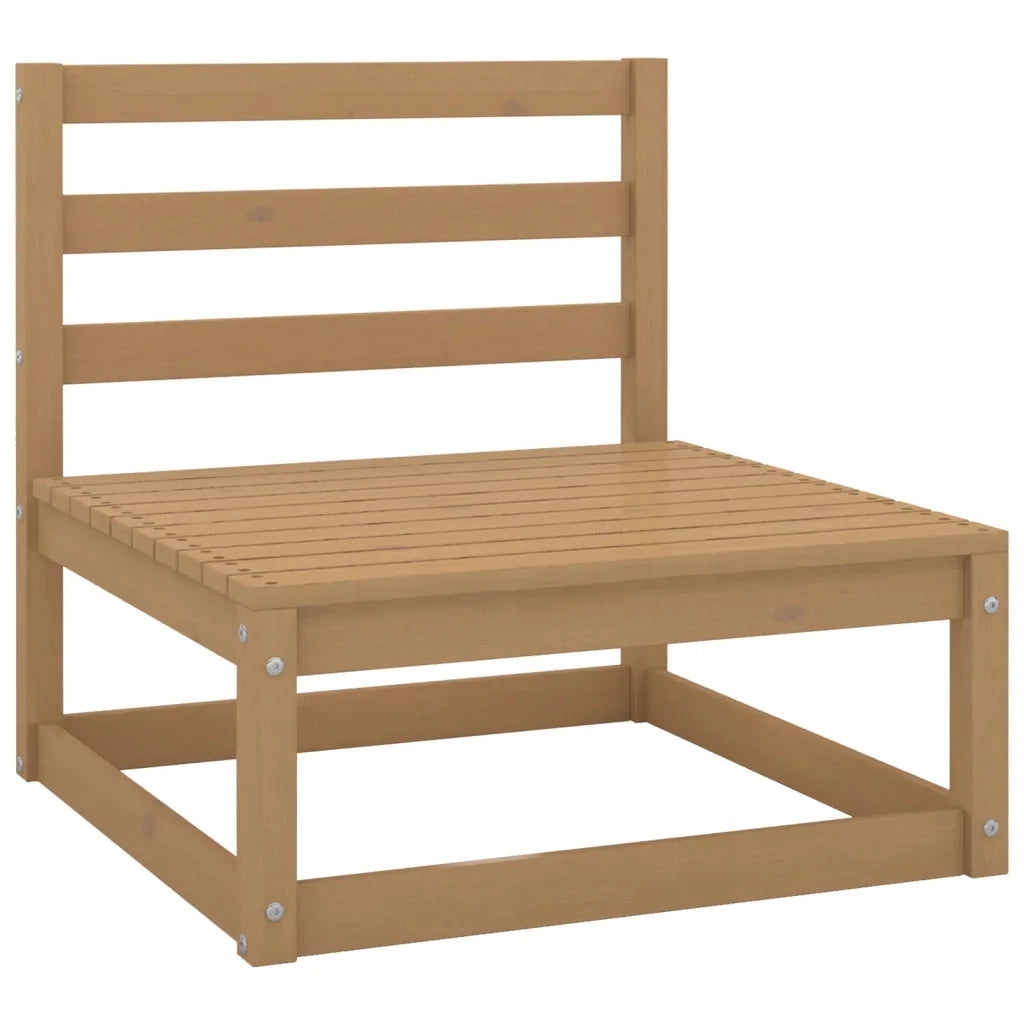 Set Salotto da Giardino 6pz Marrone Ambra Legno Massello Pino 3075402