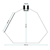 2 Sacchi per irrigare alberi 75 l in PVC, Sistema di irrigazione a goccia intorno ai tronchi