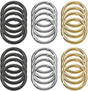 Haken per chiave a rilievo 24 pezzi - Haken rotondi - Acciaio inox - Leggero - Resistente alla corrosione - Per accessori/attrezzi
