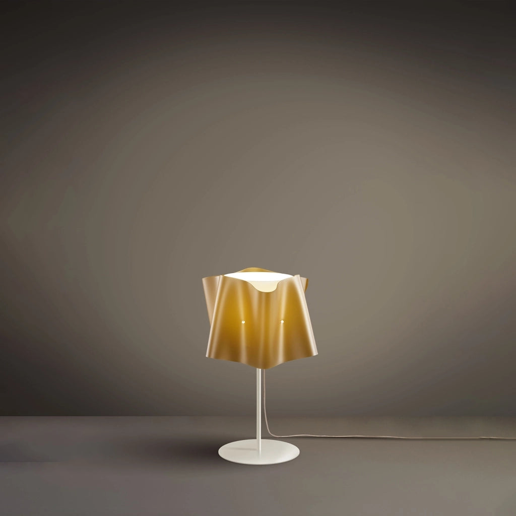 Lampada Da Scrivania Moderna Folio Polilux ® New Gold E Metallo 1 Luce E27