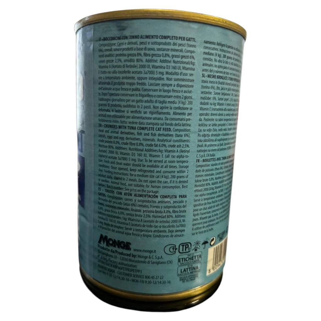 BOCCONCINI PER GATTI ADULTI CON TONNO   415G