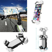 Trade Shop - Porta Cellulare Per Bicicletta Manubrio Supporto Smartphone Rotante 360° Max 5,5" -