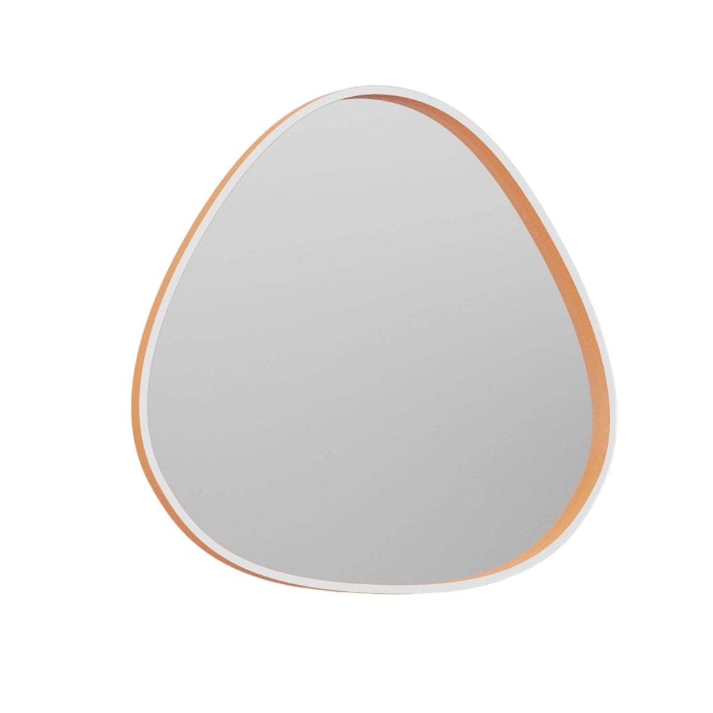 Ecaris A/G Lampada da Parete Specchio con Led 30W+5W CCT 3000K-4000K Dimmerabile, Struttura Alluminio Arancio Bruciato - Gealuce