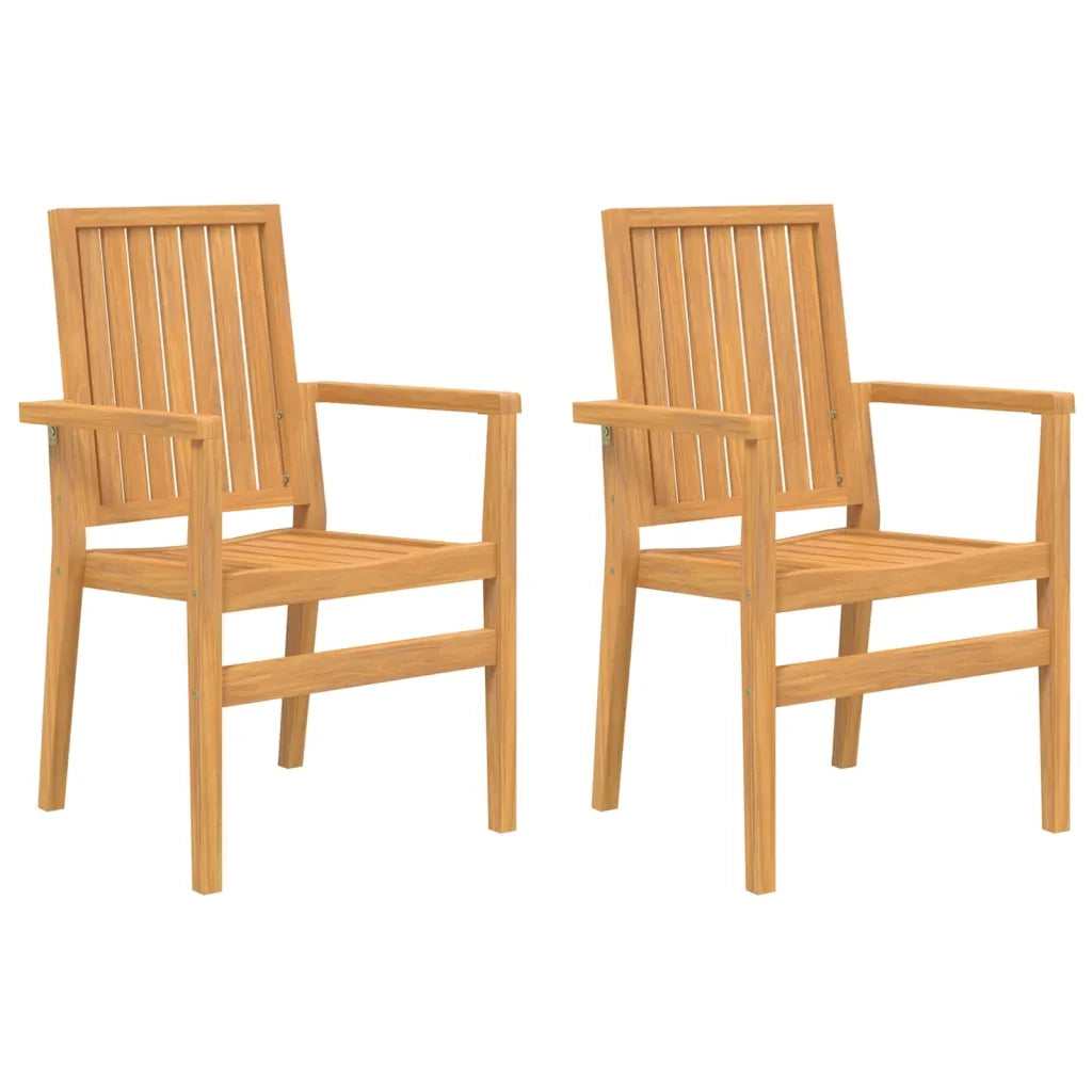 Set da Pranzo per Giardino 3 pz in Legno Massello di Teak