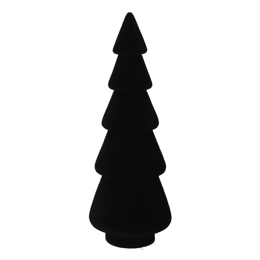 Albero legno e velluto nero cm Ø9xh25