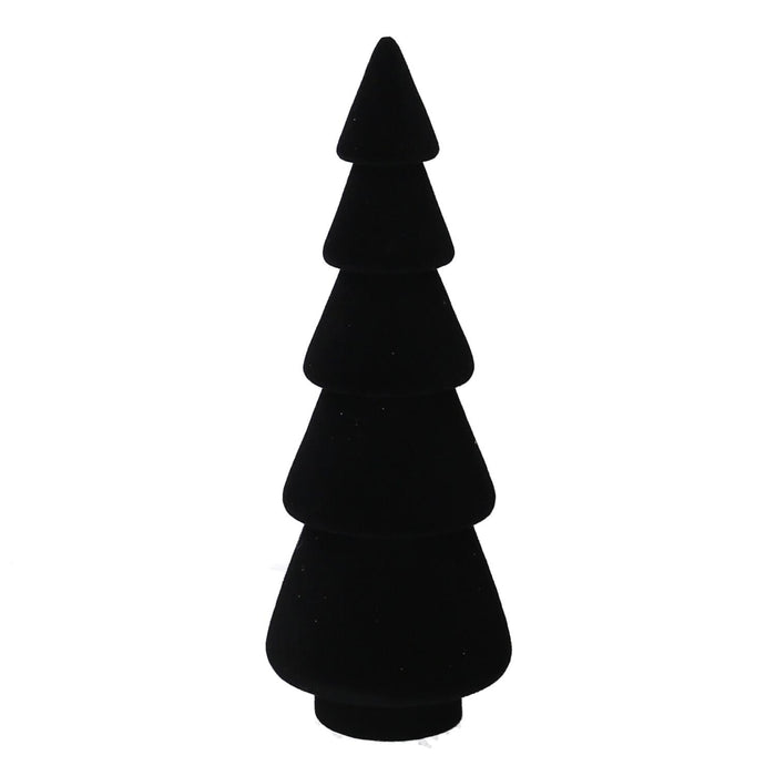 Albero legno e velluto nero cm Ø9xh25