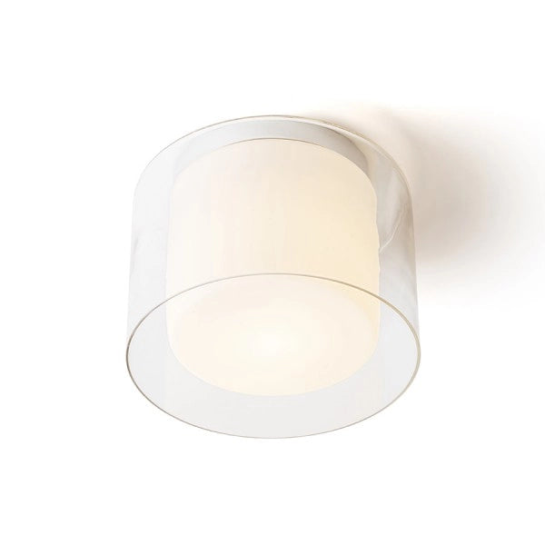 Plafoniera LED VENICE 23 da soffitto  vetro trasparente/vetro opalino/cromo 230V E27 20W IP44