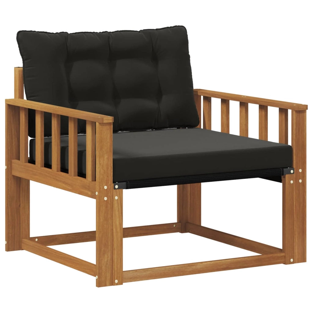Set di divani da esterno-Sofa da giardino Legno di Acacia Massello e Textilene 351777