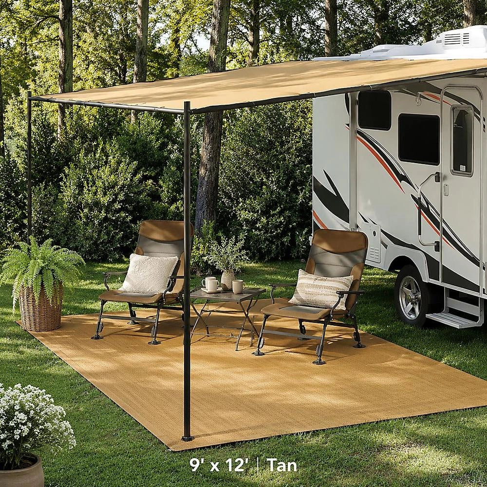 Tent Carpet, Sand Color, 300x500 Cm, HDPE