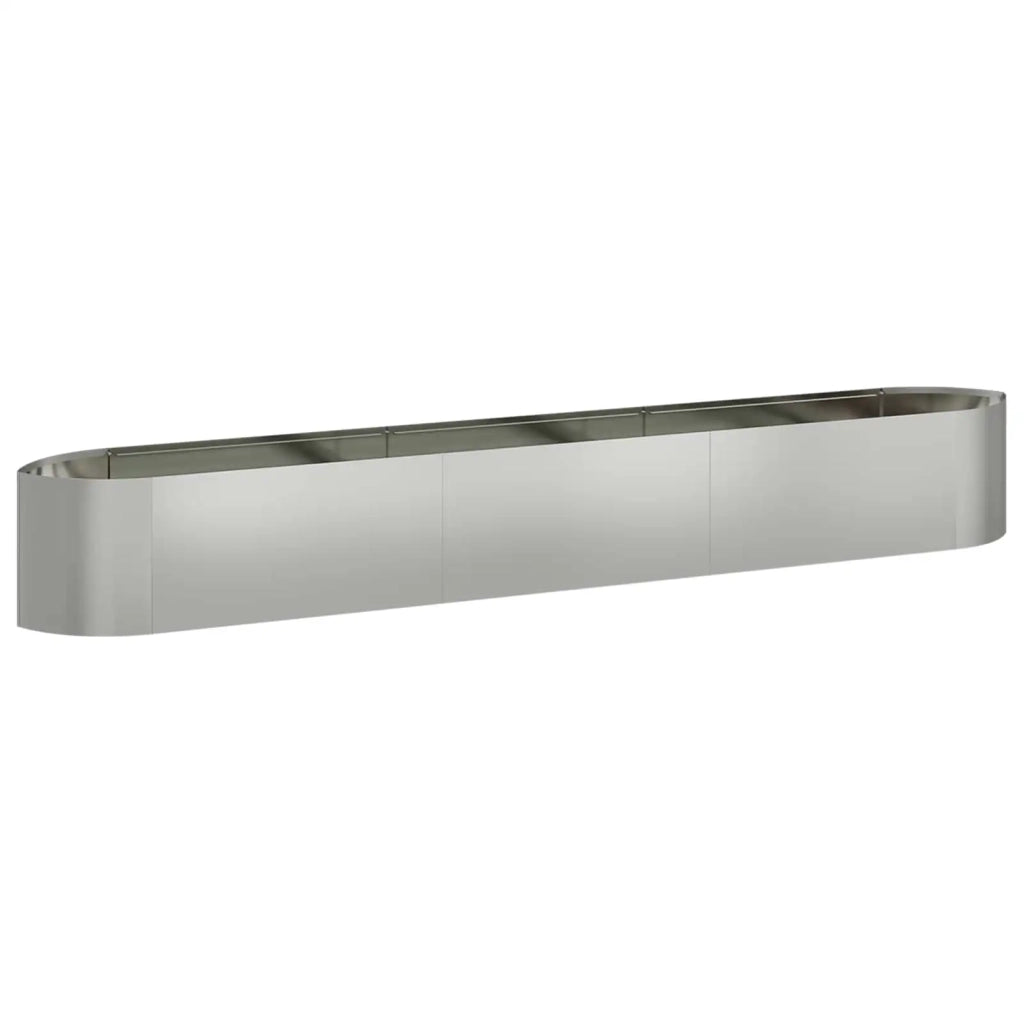 Letto rialzato da giardino Acciaio zincato 300 x 40 x 40 cm 8011731