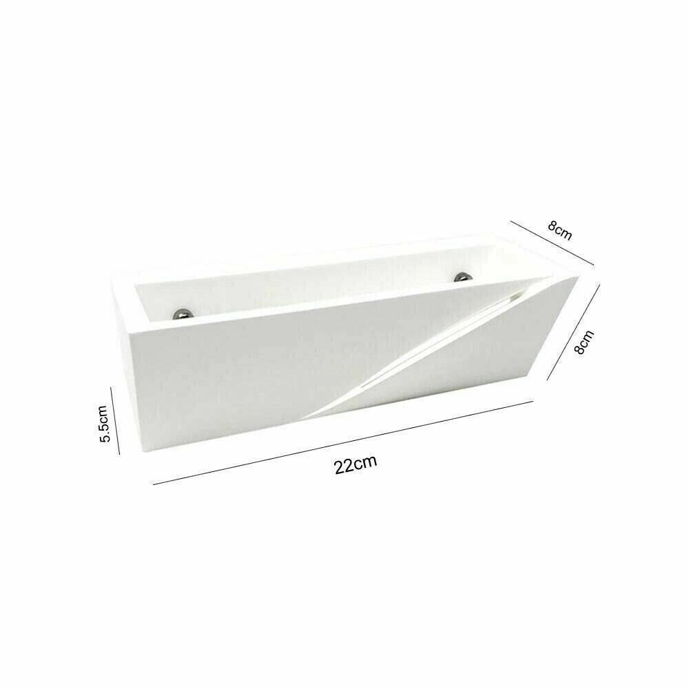 Applique in gesso dal design moderno forma Rettangolare attacco per lampadine G9