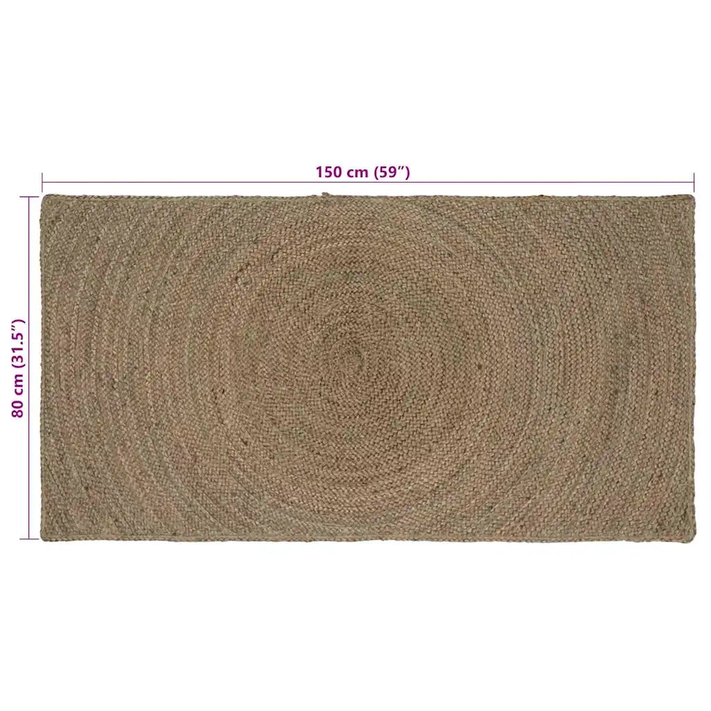 Tappeti per area Grigio 80 x 150 cm Juta