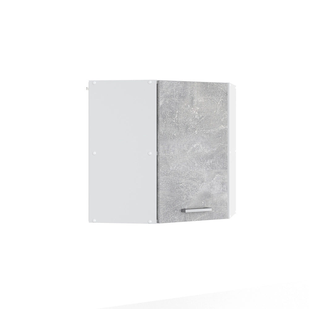 Mobile angolare da cucina R-Line Calcestruzzo/Bianco 57 cm Vicco