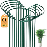 Decine di strutture di sostegno a forma semicircolare alte 60 cm in acciaio antracite per piante fiorite come rose, pionieri e rosetti