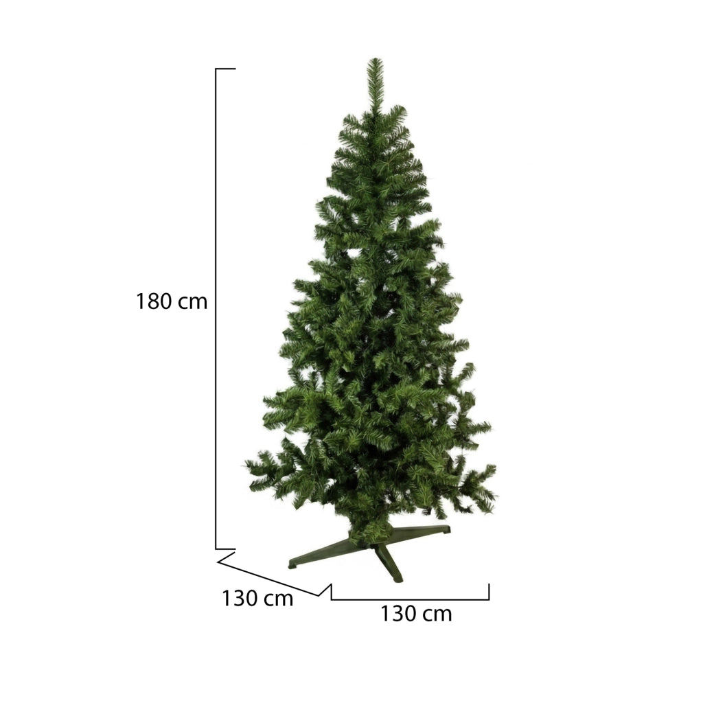 Jingles, Albero di Natale 150 cm 36 Rami Made in Italy, 150h cm Verde