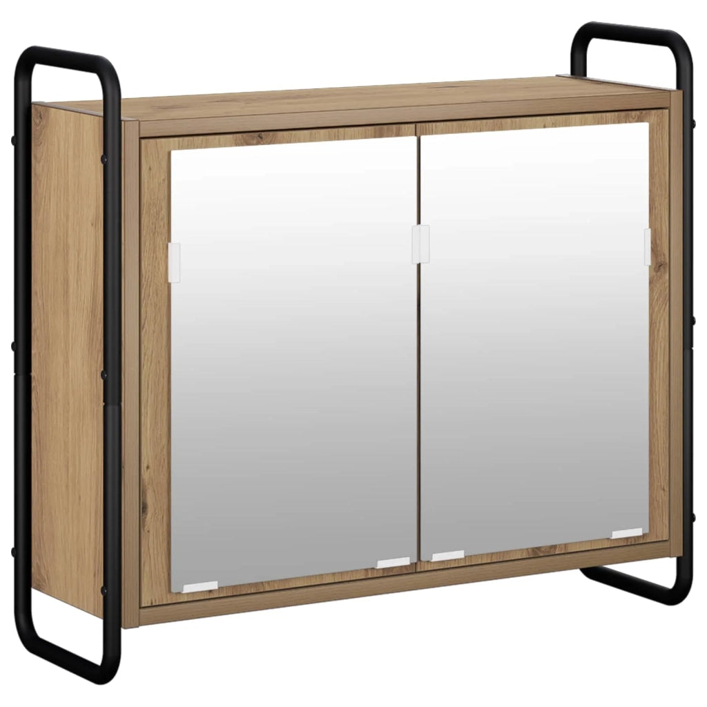 Set di Armadi da Bagno 3 pz Rovere Artigianale 3444530