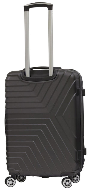 Trolley Valigia Media Rigida in ABS 4 Ruote TSA Ravizzoni Calipso Grigia