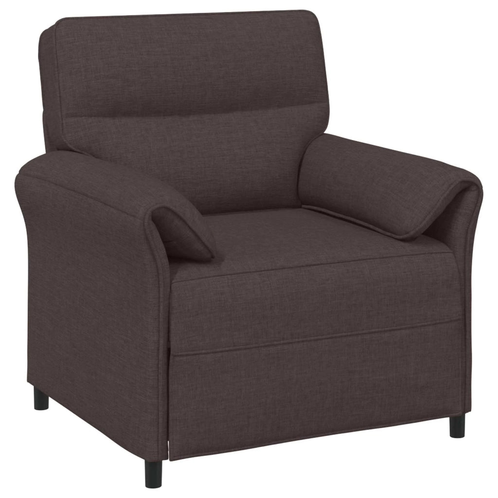 Set di divani 2 pz Marrone Scuro Tessuto 3424861