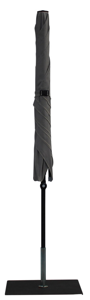 Ombrellone da Giardino 2x2 m Palo Ø38 mm in Alluminio Tessuto Olefin Trend Grigio