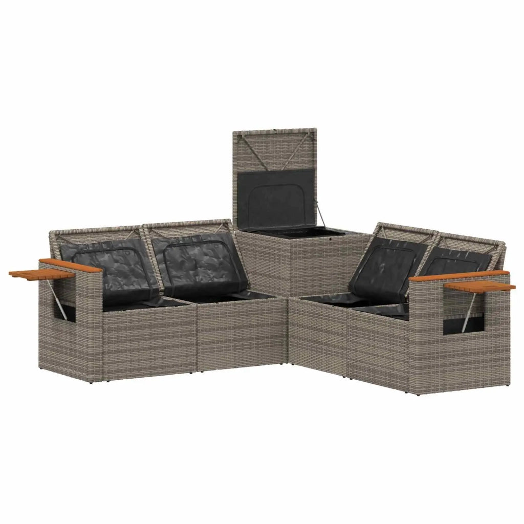 Set di divani 5 pz Grigio e Grigio Scuro 3447950
