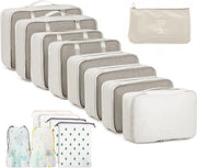 Organizzatore di valigia 15-Delig – Set di borse di stoccaggio – Impermeabile e resistente alle scalfitture – Organizzatore di viaggio per abbigliamento e accessori – Beige