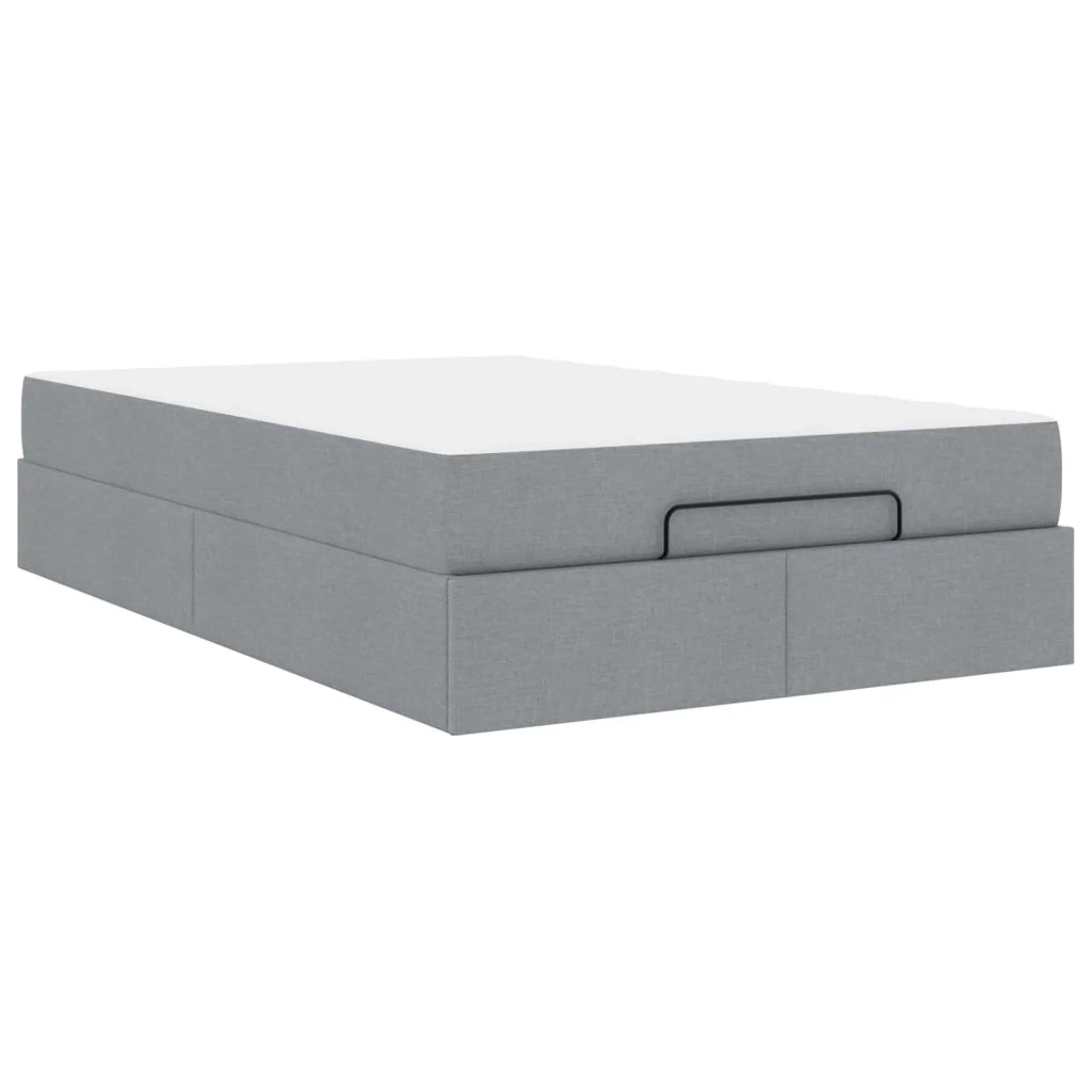 Struttura letto con materasso 2 pcs Grigio chiaro Tessuto 3399480