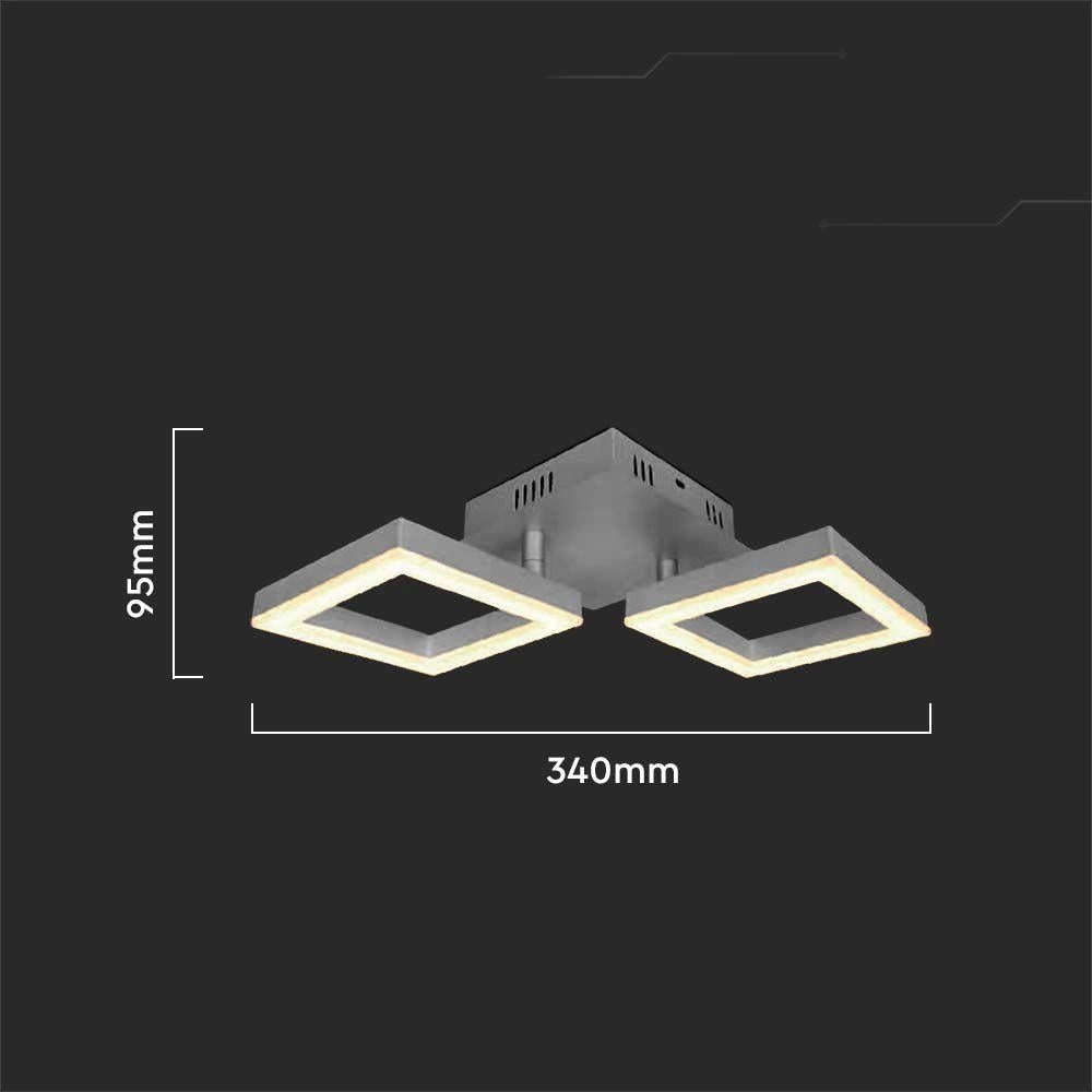 Plafoniera LED V-TAC VT-7786-7006 grigia 14W 34cm 3000K