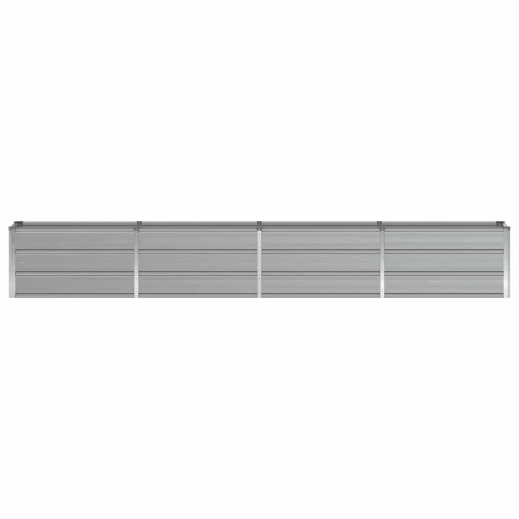 Fioriera moderna e versatile per interni/esterni 320 x 40 x 45 cm acciaio grigio chiaro 02_0059185