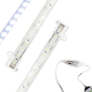 Trade Shop - Barra Con Profilo In Alluminio Per Interno Da 1 Metro Con Striscia Rigida A Led -