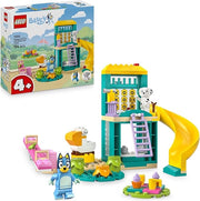 LEGO Bluey: Parco Giochi con Bluey e Chloe -  con 2 Minifigure, Saliscendi, Scivolo, Struttura per Arrampicata e 3 Piant