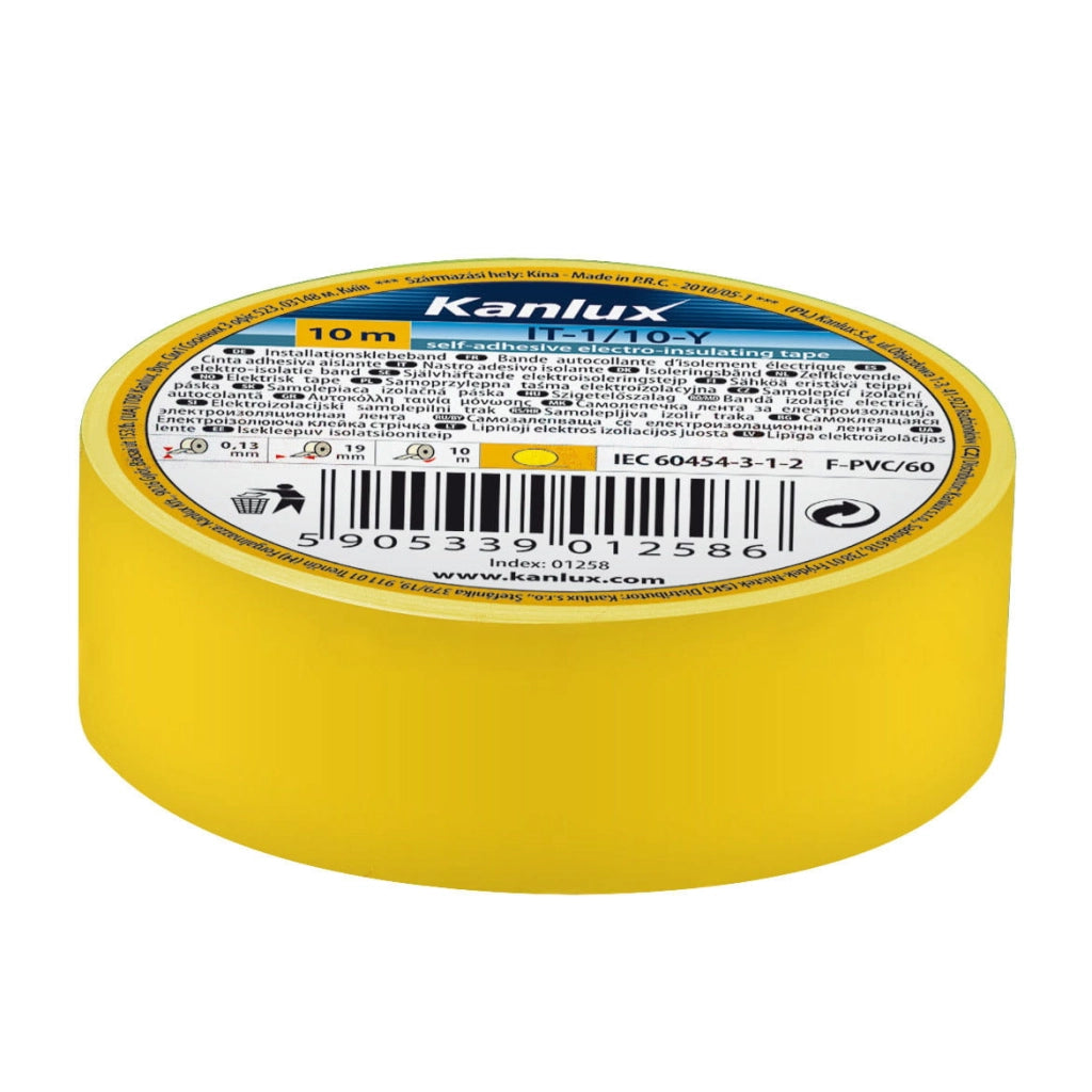 nastro isolante adesivo elettricista isolante elettrico 19 mm giallo 20 mt