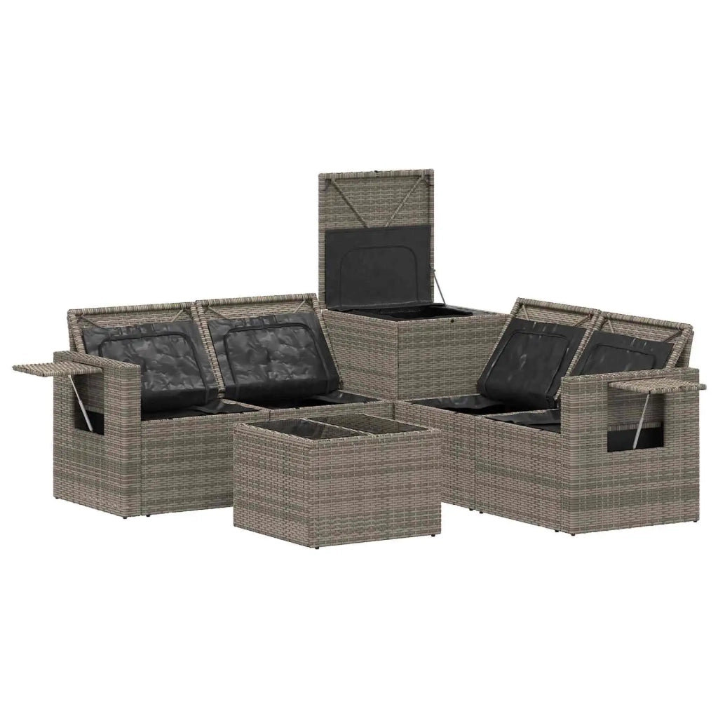 Set di divani 6 pz Grigio e Grigio Scuro 3447460