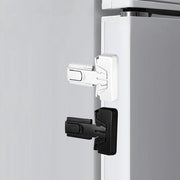 Slot per frigorifero per bambini, 4 pezzi, frigorifero/salvaspazio/salvaspazio porta, sicuro per bambini, installazione facile, nero + bianco.