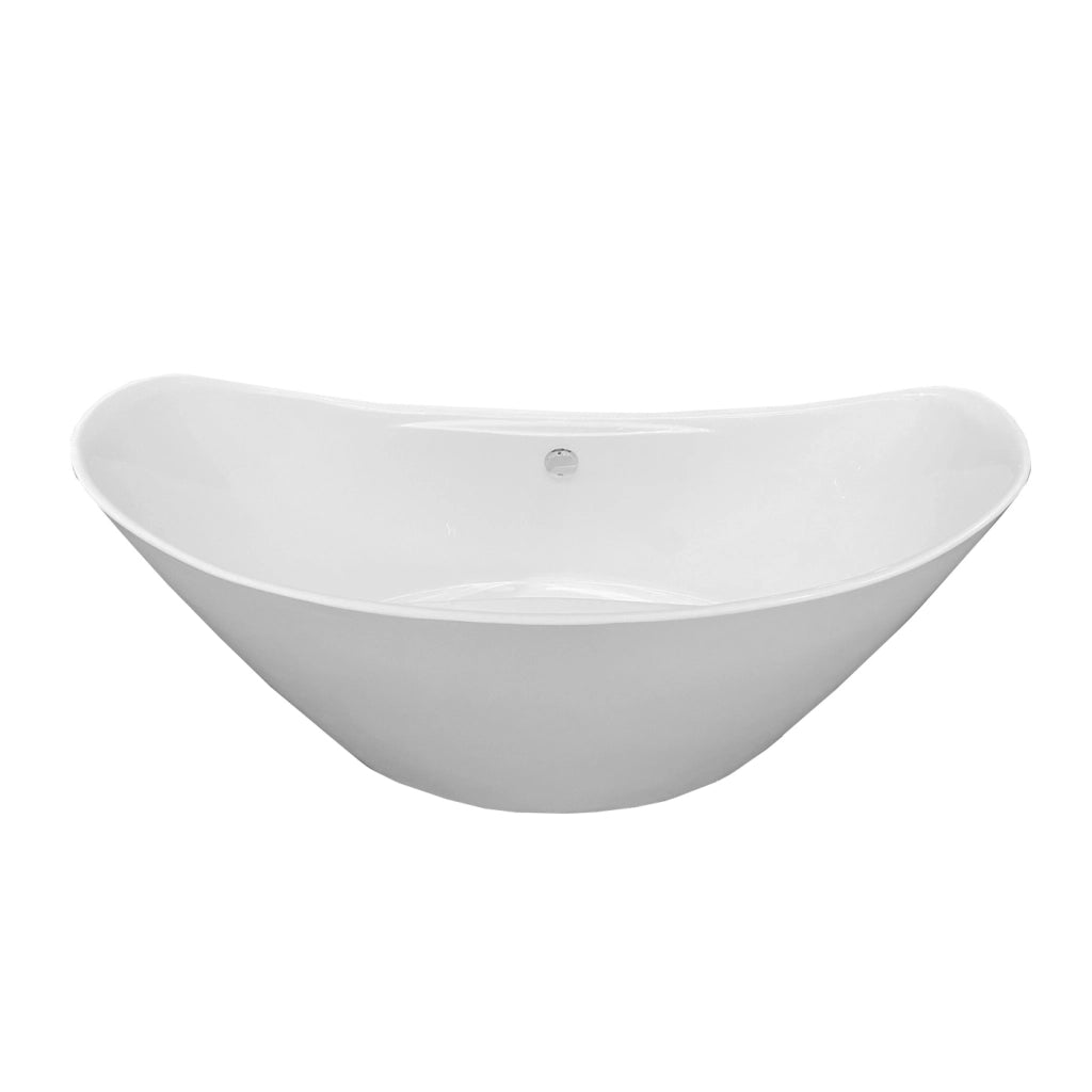 Vasca freestanding bianca moderna 172 X 72 cm – Wanda
