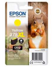 Epson Squirrel Singlepack Yellow 378XL Claria Photo HD Ink