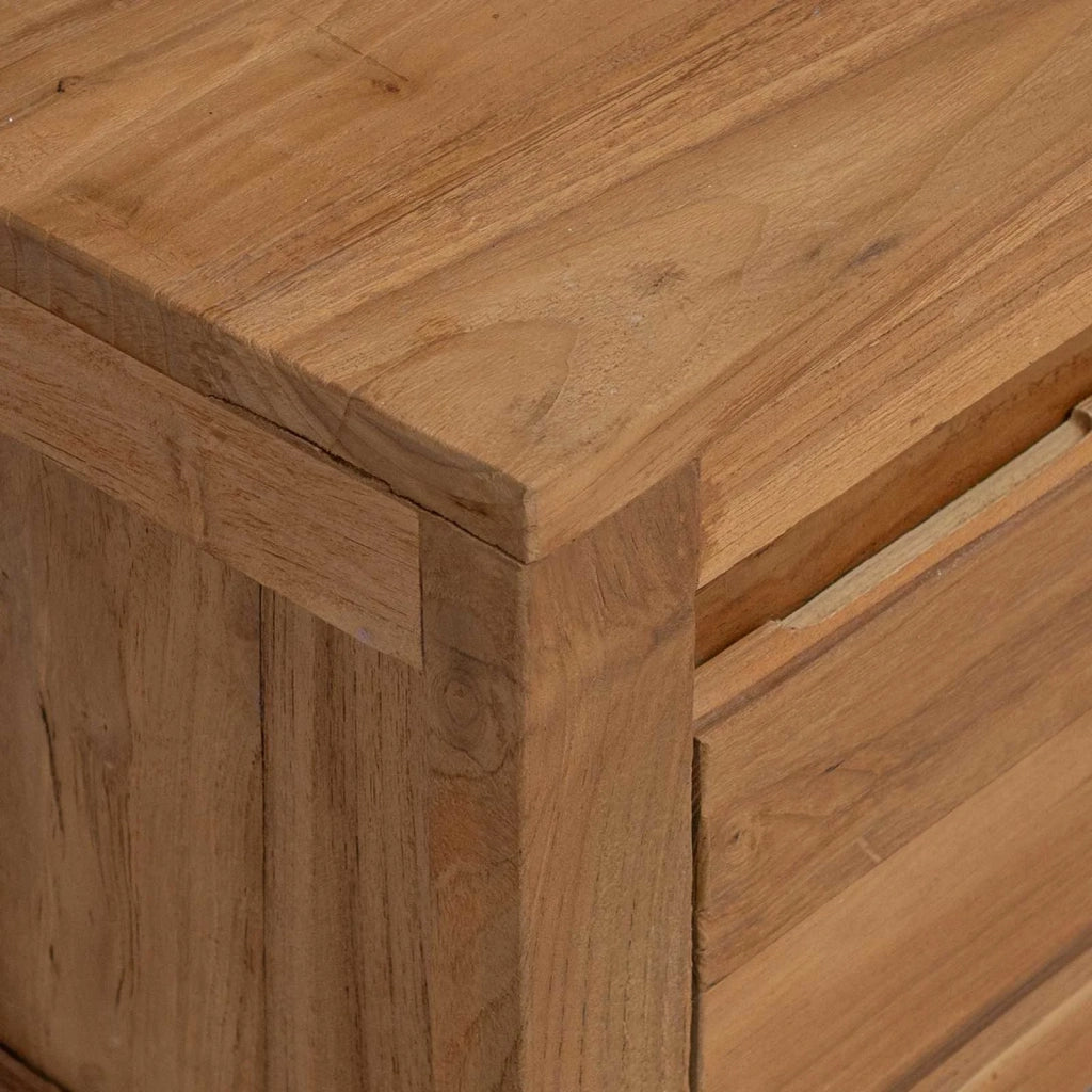 Mobile TV 110 x 30 x 35 cm Naturale Legno di teak solido 42024265