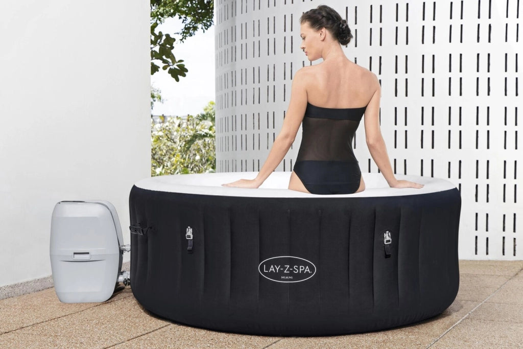 Bestway 60001 vasca idromassaggio e spa 669 L 4 persona(e) Rotondo Nero, Grigio, Bianco