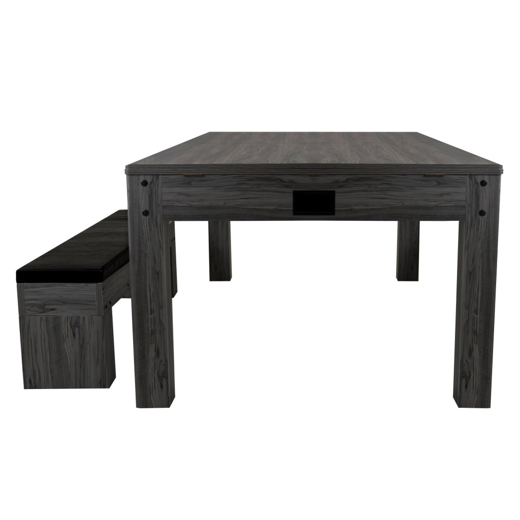 Tavolo Multigioco 7-in-1 213 cm (7ft) Grigio con Panca Contenitore